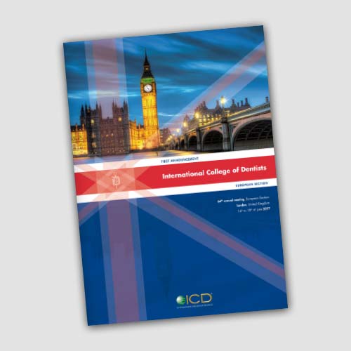 A4 program for International College of Dentists i London.