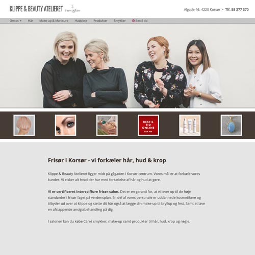 Klippe & Beauty Atelieret<br>www.klippe-a.dk