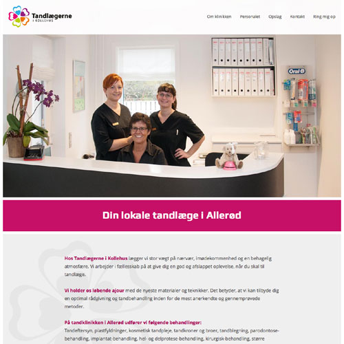 Tandlægerne i Kollehus<br>www.kollehus.dk